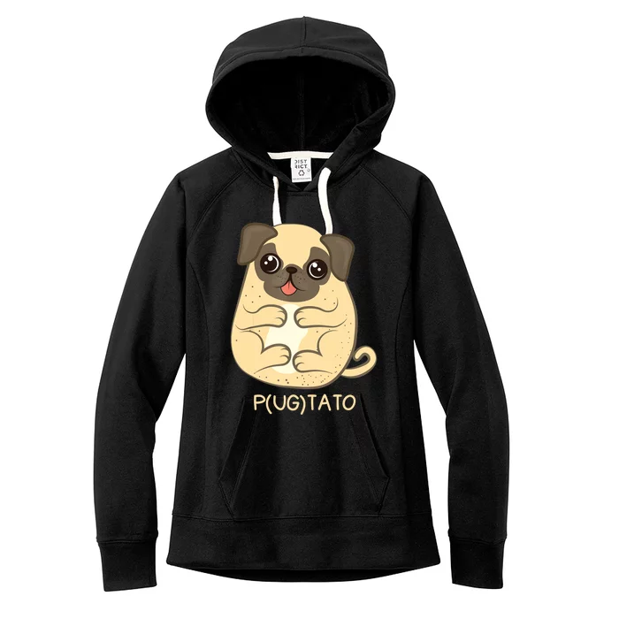 Pugtato Pug Potato Dog Lover TShirt Gift Women's Fleece Hoodie