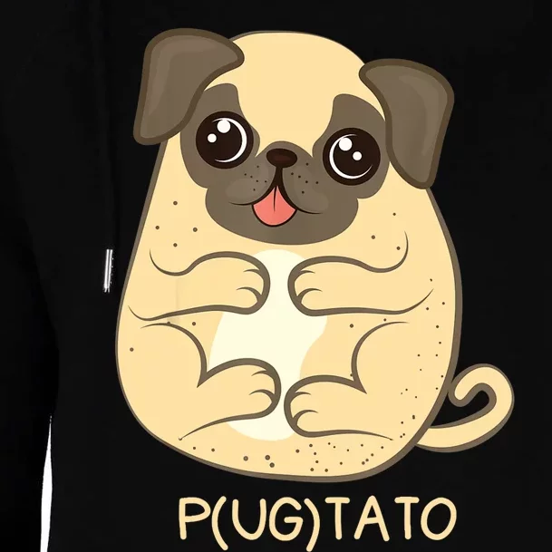 Pugtato Pug Potato Dog Lover TShirt Gift Womens Funnel Neck Pullover Hood