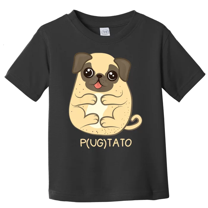 TeeShirtPalace | Pugtato Pug Potato Dog Lover TShirt Gift Toddler T-Shirt