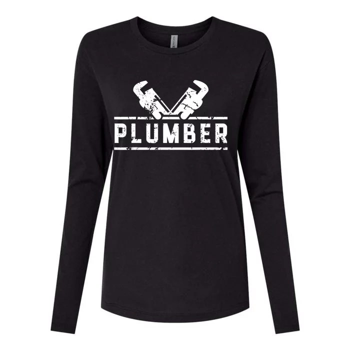 Plumber Profession Plumbing Sayings Job Womens Cotton Relaxed Long Sleeve T-Shirt