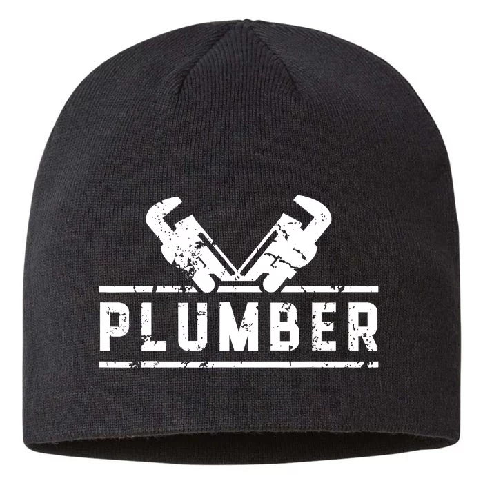 Plumber Profession Plumbing Sayings Job 8 1/2in Sustainable Knit Beanie