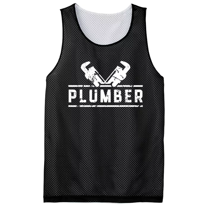 Plumber Profession Plumbing Sayings Job Mesh Reversible Basketball Jersey Tank