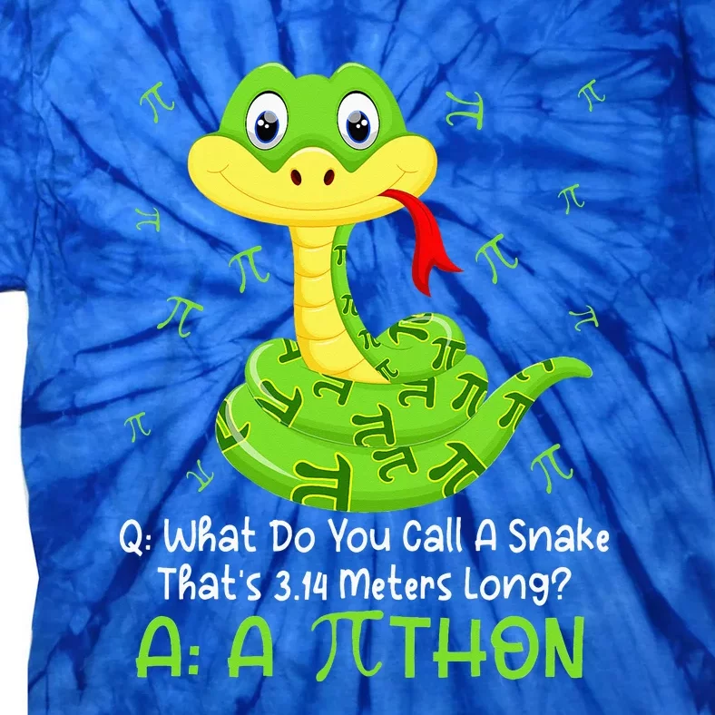 Python Pithon Pi Symbol Funny Math Teacher Pi Day Tie-Dye T-Shirt