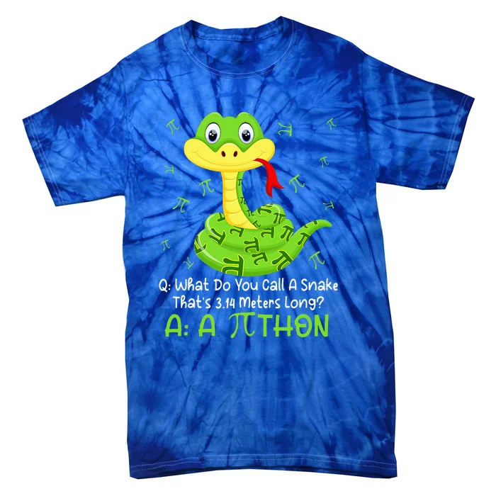 Python Pithon Pi Symbol Funny Math Teacher Pi Day Tie-Dye T-Shirt