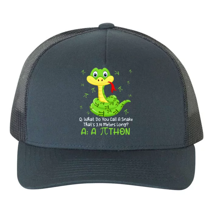 Python Pithon Pi Symbol Funny Math Teacher Pi Day Yupoong Adult 5-Panel Trucker Hat