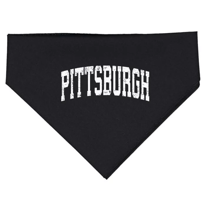 Pittsburgh Pennsylvania PA Vintage Athletic Sports USA-Made Doggie Bandana