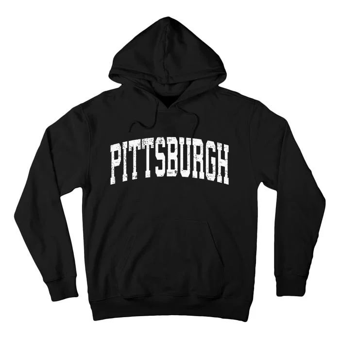 Pittsburgh Pennsylvania PA Vintage Athletic Sports Tall Hoodie