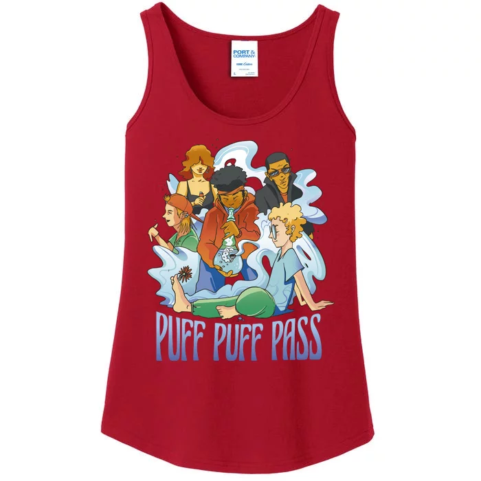 Puff Puff Pass Ladies Essential Tank