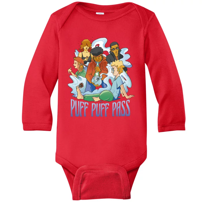 Puff Puff Pass Baby Long Sleeve Bodysuit