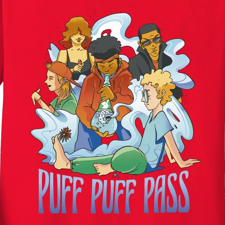 Puff Puff Pass Kids Long Sleeve Shirt