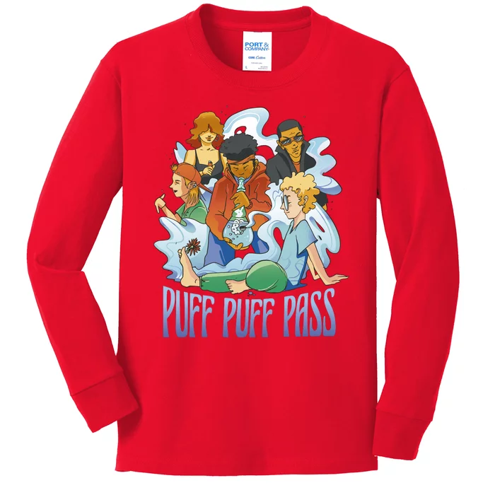 Puff Puff Pass Kids Long Sleeve Shirt