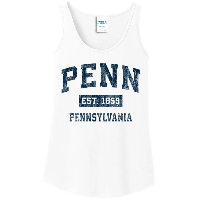 Penn Pennsylvania Pa Vintage Sports Ladies Essential Tank