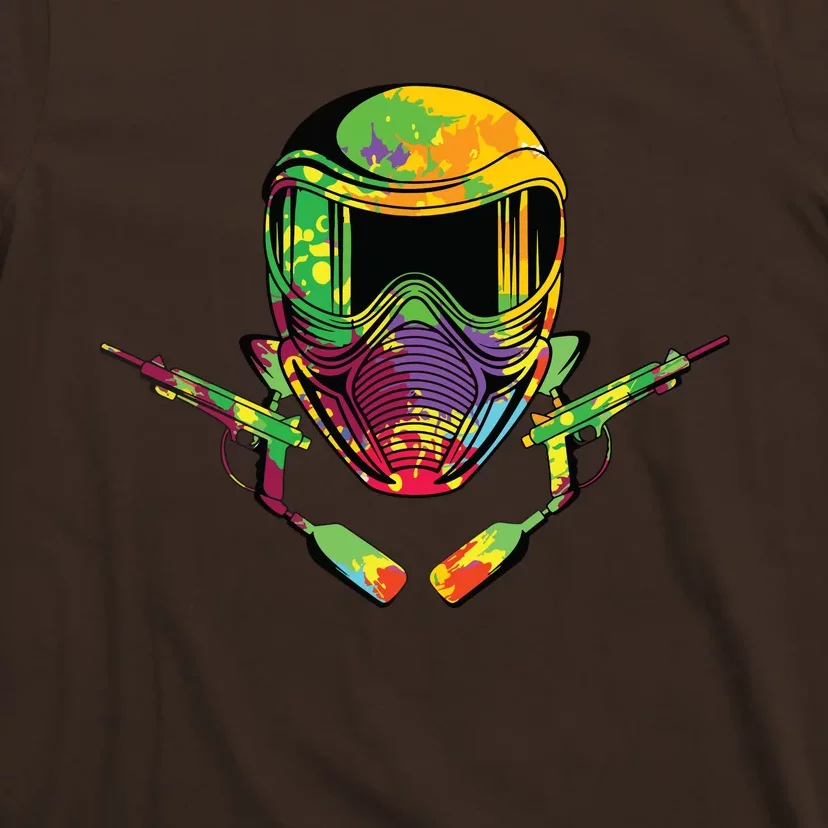 Paintball Player Paint Shooting Paintballer Air Gun T-Shirt