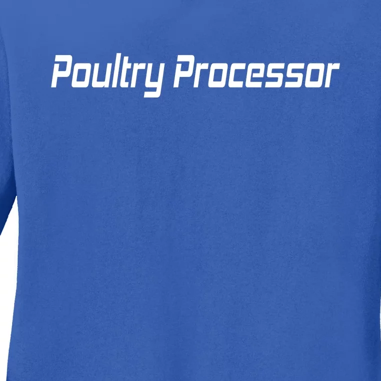 Poultry Processor Ladies Long Sleeve Shirt