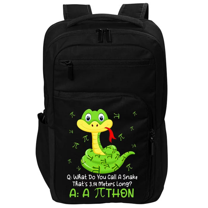 Python Pithon Pi Symbol Funny Math Teacher Pi Day Impact Tech Backpack