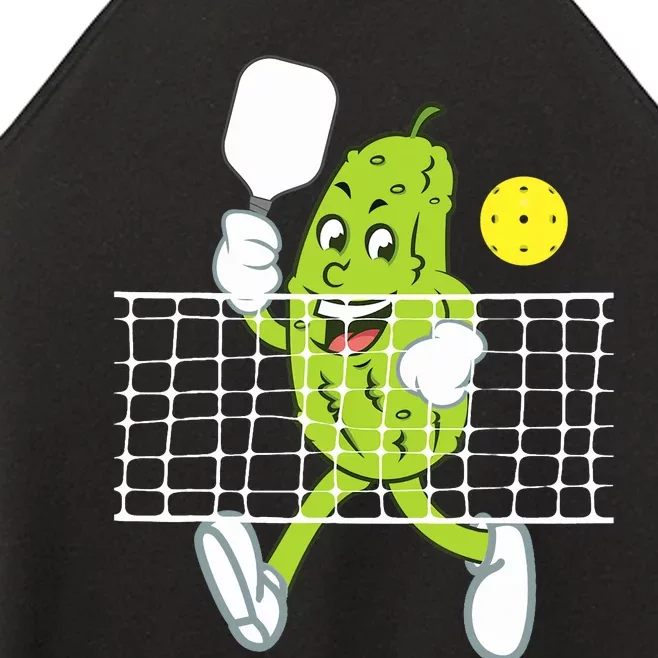 Pickle Playing Pickleball Funny Pickleball Paddleball Women’s Perfect Tri Rocker Tank