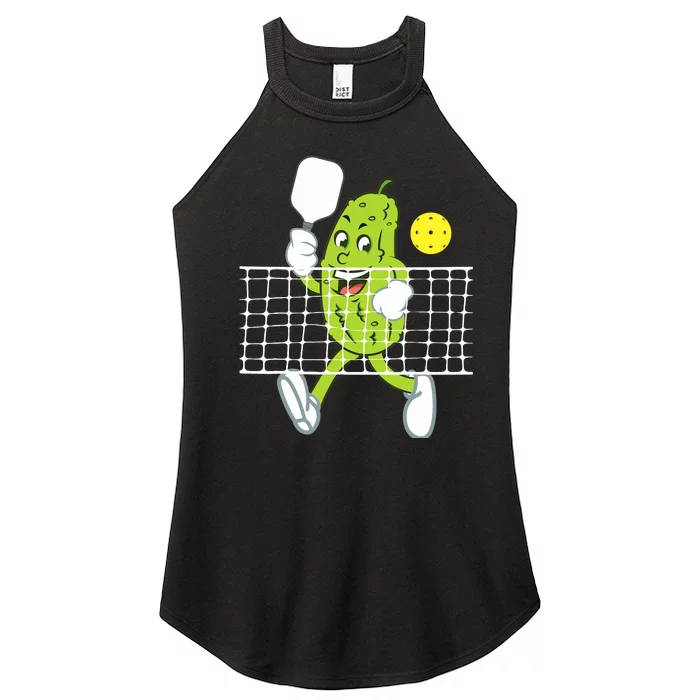 Pickle Playing Pickleball Funny Pickleball Paddleball Women’s Perfect Tri Rocker Tank