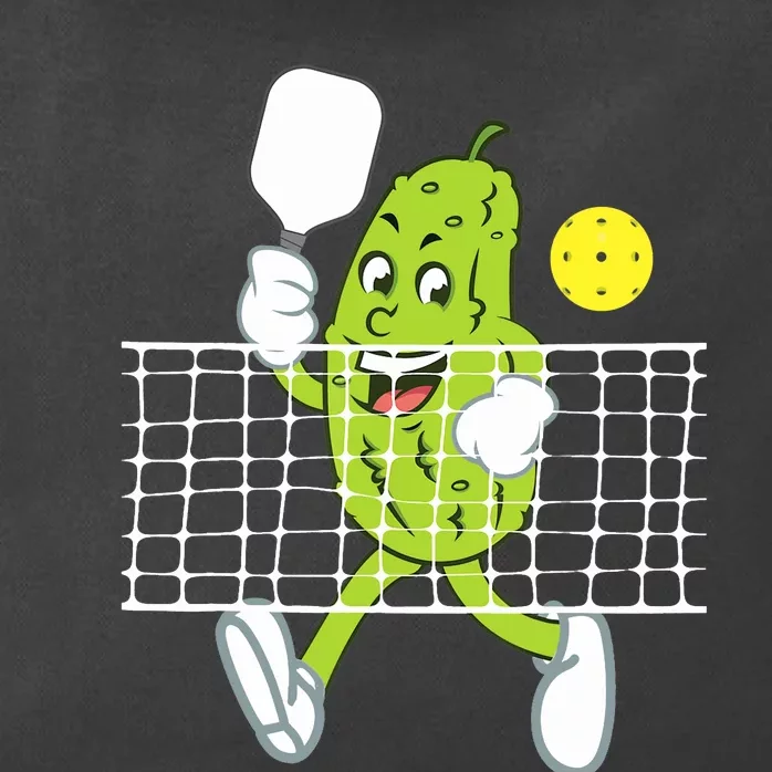 Pickle Playing Pickleball Funny Pickleball Paddleball Zip Tote Bag