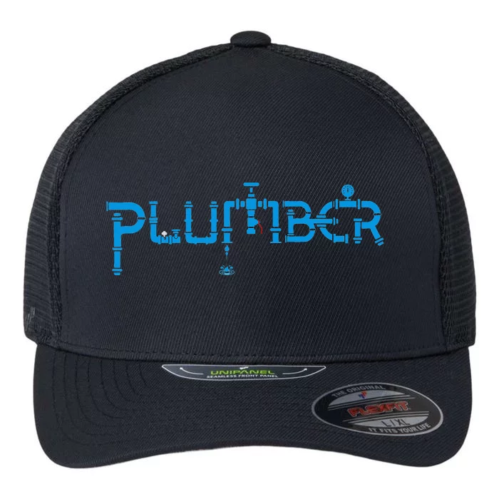 Plumbing Plumber Flexfit Unipanel Trucker Cap