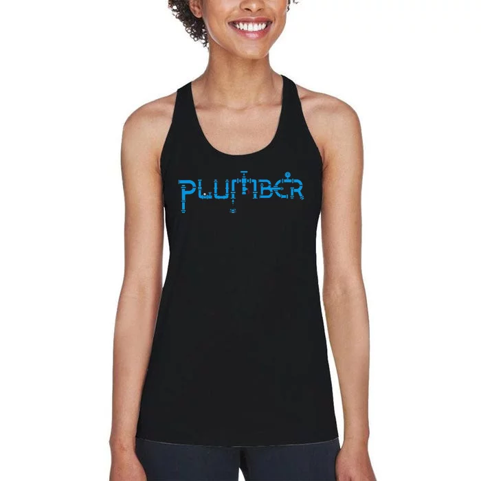 Plumbing Plumber Women's Racerback Tank