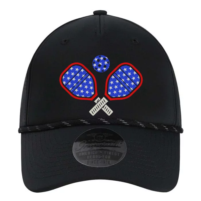 Patriotic Pickleball Players Us Flag 4th Of July Gift Performance The Dyno Cap