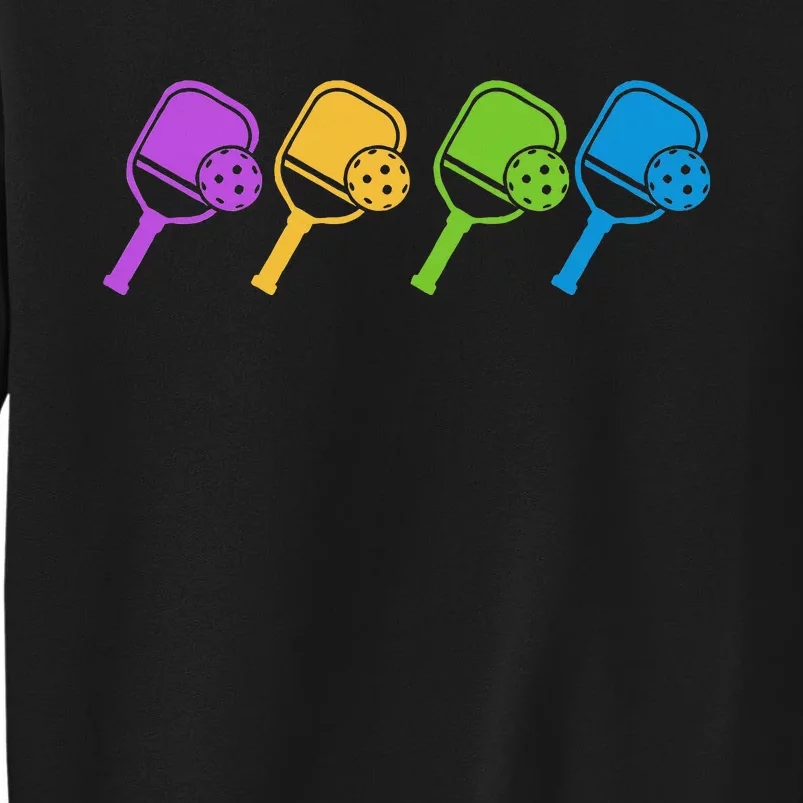 Pickleball Player Paddleball Sport And Pickleball Tall Sweatshirt