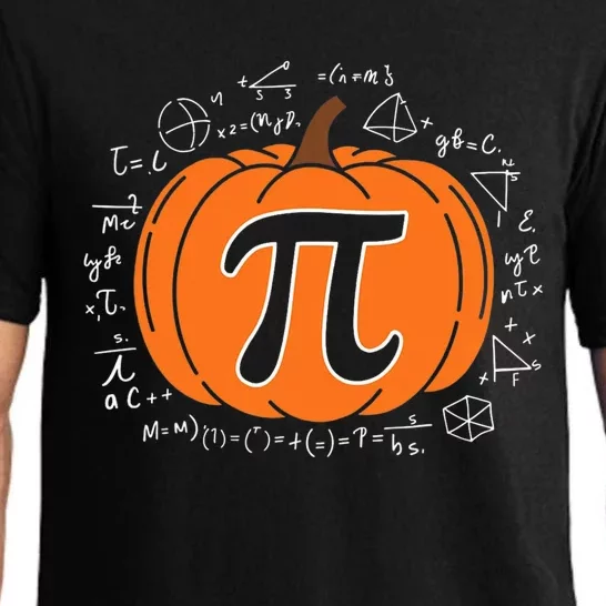 Pumpkin Pi Pie Math Teacher Funny Halloween Thanksgiving Pajama Set