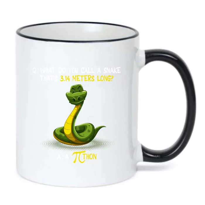 Python Pithon Pi Symbol Funny Math Teacher Pi Day Gift Black Color Changing Mug