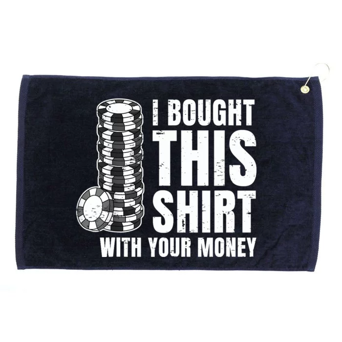 Poker Player Poker Cards Game Money Grommeted Golf Towel