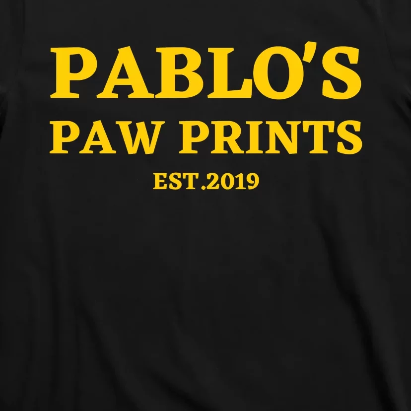 Pablo's Paw Prints And Dog Lovers T-Shirt