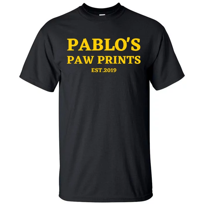 Pablo's Paw Prints And Dog Lovers Tall T-Shirt