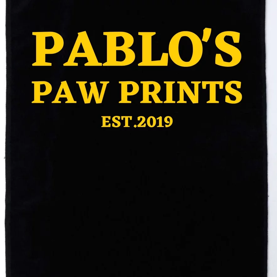 Pablo's Paw Prints And Dog Lovers Platinum Collection Golf Towel