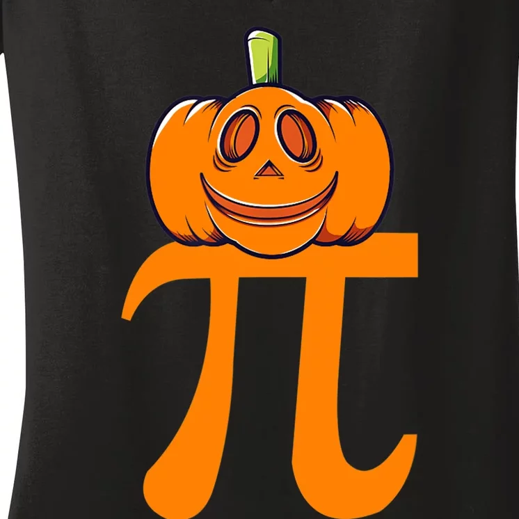 Pumpkin Pi | Pie Math Women's V-Neck T-Shirt