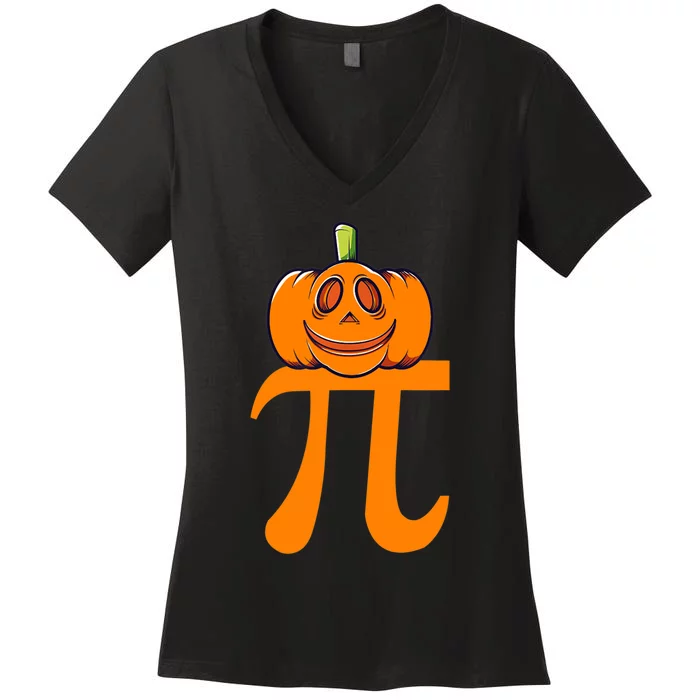 Pumpkin Pi | Pie Math Women's V-Neck T-Shirt