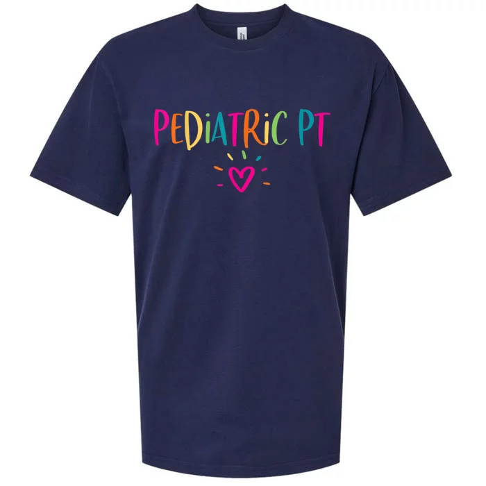 Pediatric PT Physical Therapy Office Staff Appreciation Sueded Cloud Jersey T-Shirt