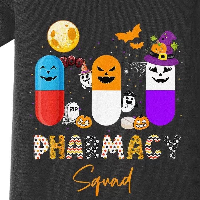 Pills Pharmacy Pharmacist Squad Funny Halloween Baby Bodysuit