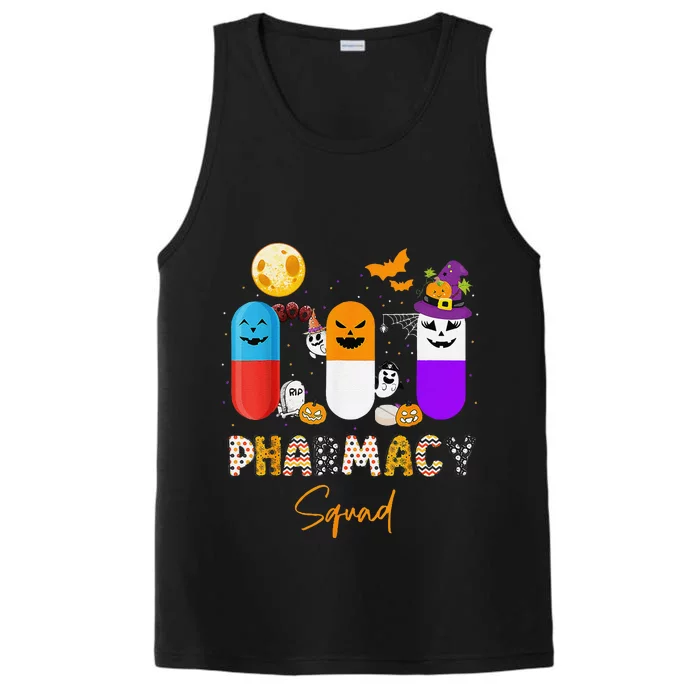 Pills Pharmacy Pharmacist Squad Funny Halloween Performance Tank