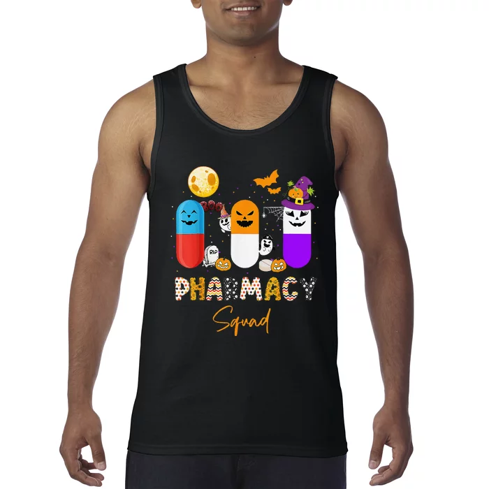 Pills Pharmacy Pharmacist Squad Funny Halloween Tank Top