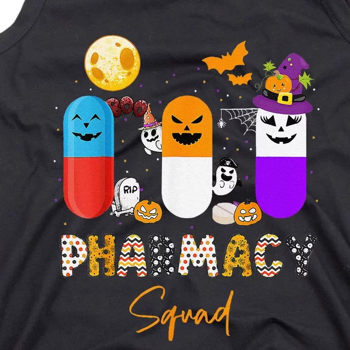 Pills Pharmacy Pharmacist Squad Funny Halloween Tank Top