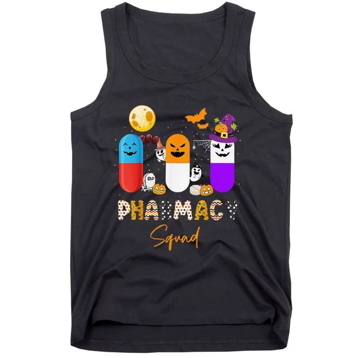 Pills Pharmacy Pharmacist Squad Funny Halloween Tank Top