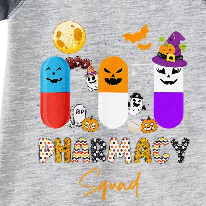 Pills Pharmacy Pharmacist Squad Funny Halloween Infant Baby Jersey Bodysuit