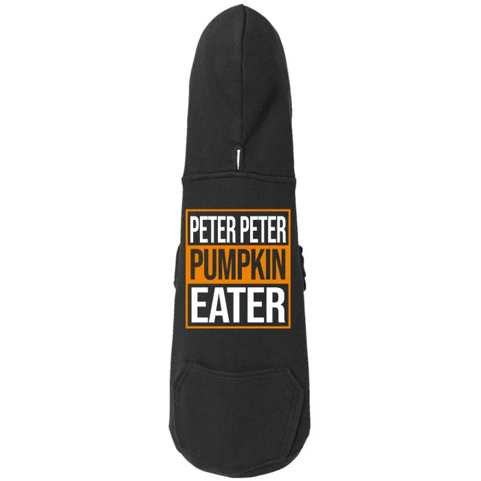 Peter Peter Pumpkin Eater Halloween Doggie 3-End Fleece Hoodie