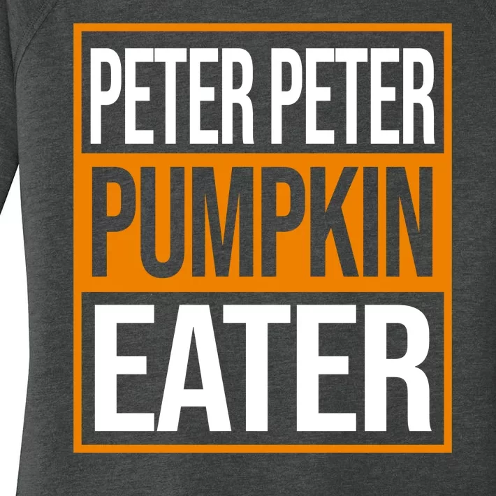 Peter Peter Pumpkin Eater Halloween Women's Perfect Tri Tunic Long Sleeve Shirt