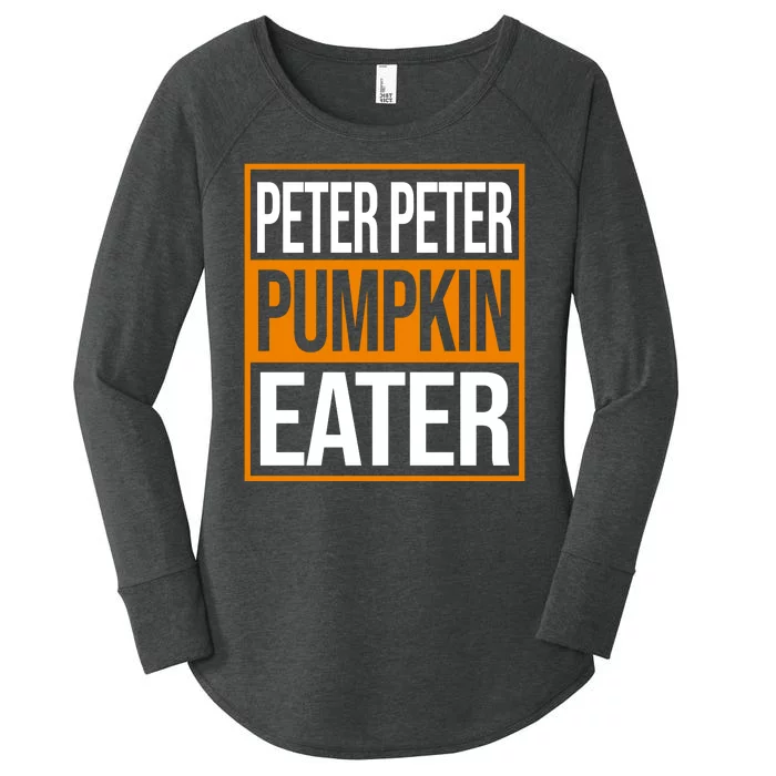 Peter Peter Pumpkin Eater Halloween Women's Perfect Tri Tunic Long Sleeve Shirt