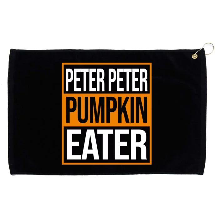 Peter Peter Pumpkin Eater Halloween Grommeted Golf Towel