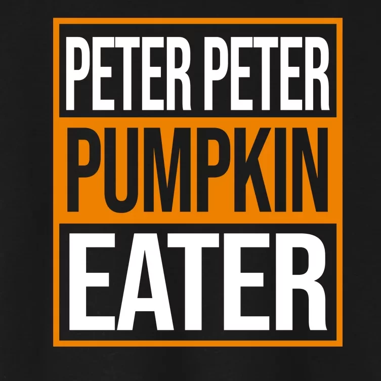 Peter Peter Pumpkin Eater Halloween Women's Crop Top Tee