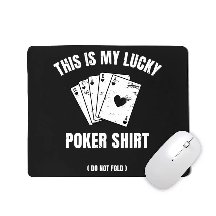 Poker Player Poker Cards Game Luck Mousepad