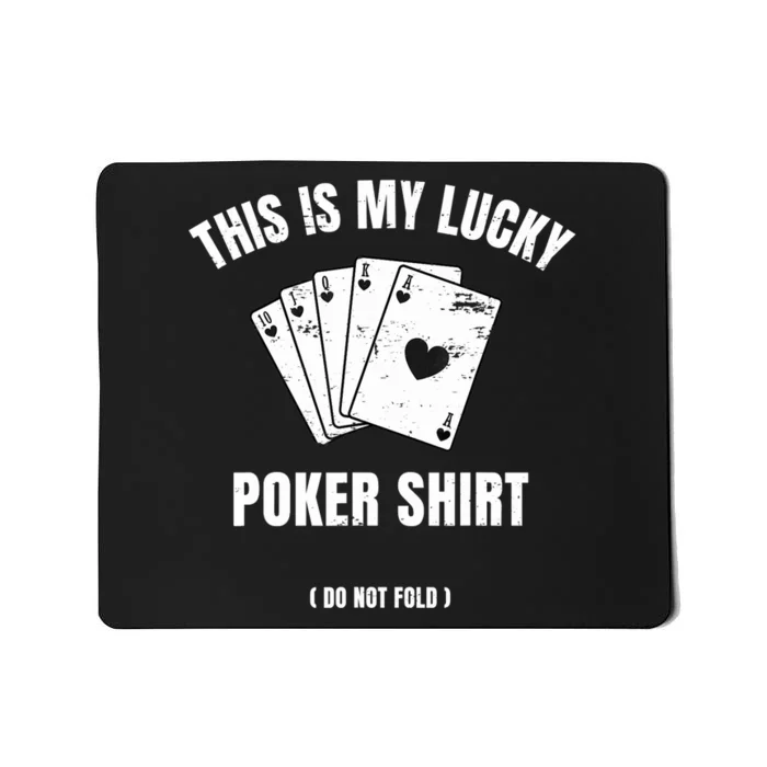 Poker Player Poker Cards Game Luck Mousepad