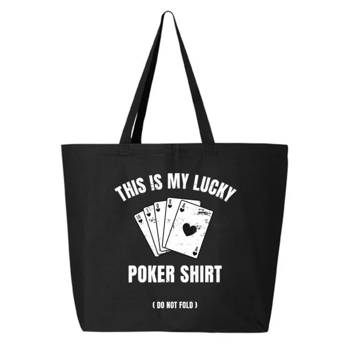 Poker Player Poker Cards Game Luck 25L Jumbo Tote