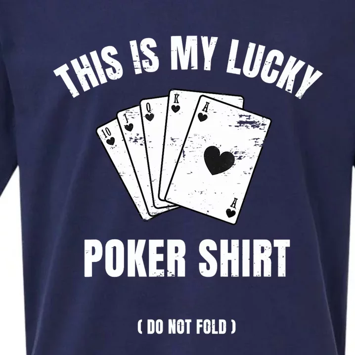 Poker Player Poker Cards Game Luck Sueded Cloud Jersey T-Shirt